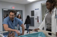 New Amsterdam - Season 2 - Ryan Eggold as Dr. Max Goodwin, Nana Mensah as Dr. Camila Candelario
