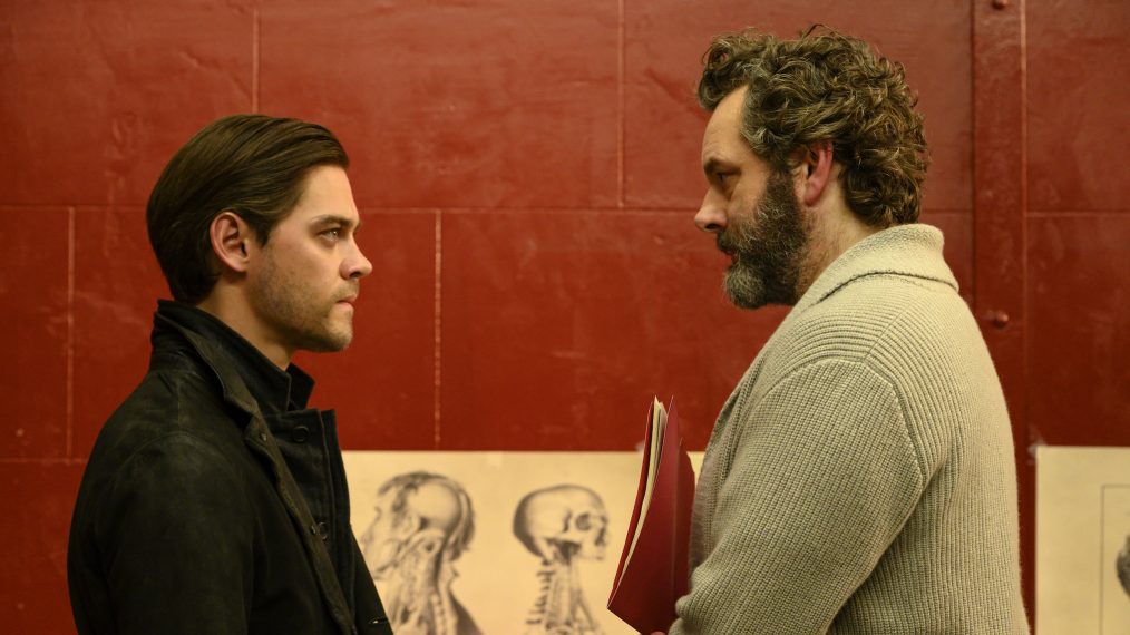 Tom Payne and Michael Sheen in the 'Pilot' series premiere episode of Prodigal Son