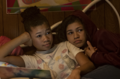 Storm Reid as Gia and Zendaya as Rue in Euphoria