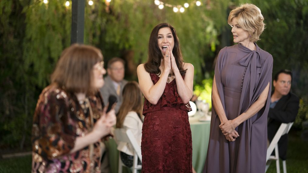 Marylouise Burke as Hollis, Shoshannah Stern as Kate, and Marcia Cross as Blythe in This Close - Season 2