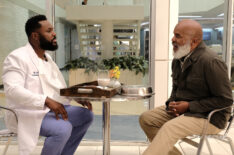 Malcolm-Jamal Warner and guest star David Alan Grier in the 'Flesh of My Flesh' episode of The Resident