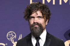 Peter Dinklage, winner of the Outstanding Supporting Actor in a Drama Series award for 'Game of Thrones,' poses in the press room during the 71st Emmy Awards