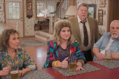 Season 7 of The Goldbergs has a Cheers reunion - Rhea Perlman, Kirstie Alley, George Wendt, John Ratzenberger