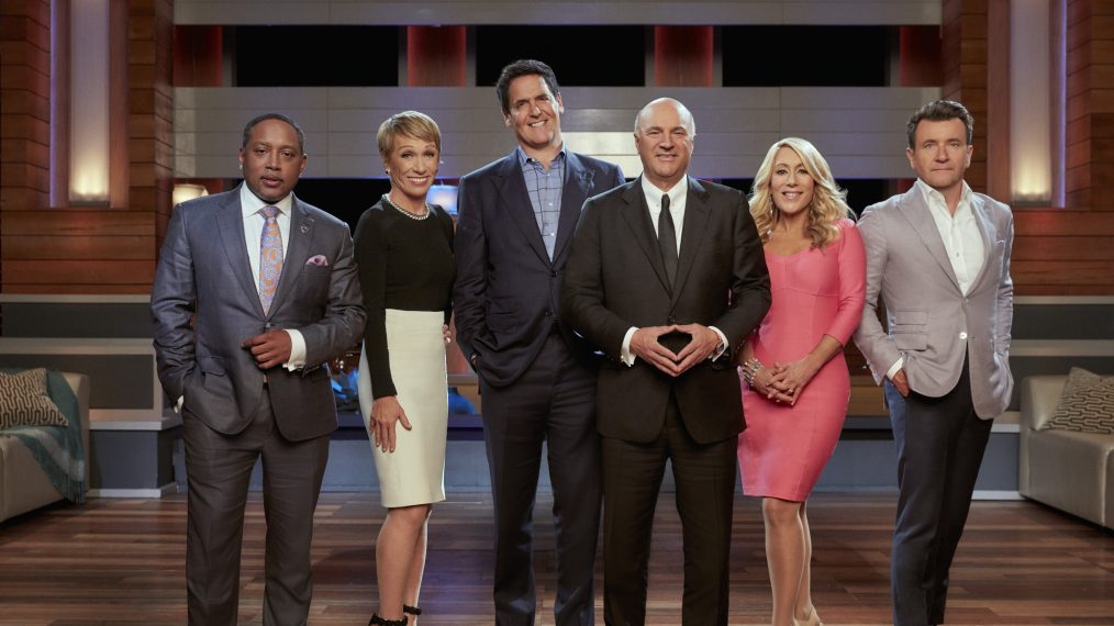 DAYMOND JOHN, BARBARA CORCORAN, MARK CUBAN, KEVIN O'LEARY, LORI GREINER, ROBERT HERJAVEC