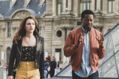 Violett Beane as Cara Bloom and Brandon Micheal Hall as Miles Finer in God Friended Me