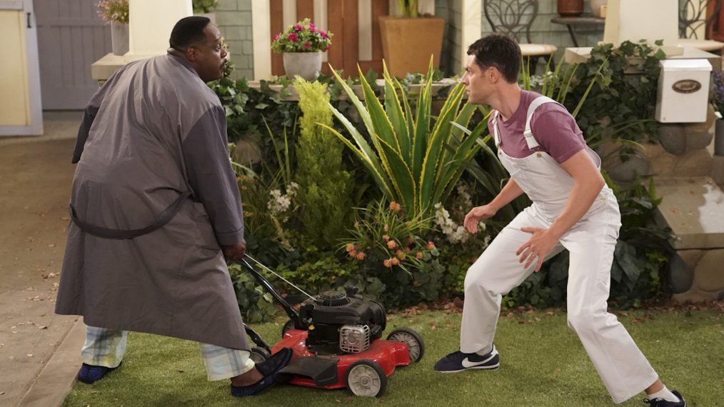 Cedric the Entertainer (Calvin Butler) and Max Greenfield (Dave Johnson) in The Neighborhood - 'Welcome to the Fresh Coat'