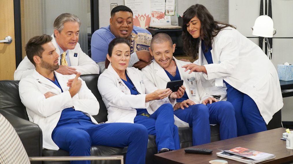 'Carol's Second Act' - 'You Give Me Fever' - Jean-Luc Bilodeau as Daniel, Kyle MacLachlan as Dr. Stephen Frost, Patricia Heaton as Carol Kenney, Cedric Yarbrough as Nurse Dennis, Lucas Neff as Caleb, and Sabrina Jalees as Lexie Photo