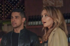 Wilmer Valderrama as Torres and Lisa LoCicero as Elena in NCIS - 'No Vacancy'