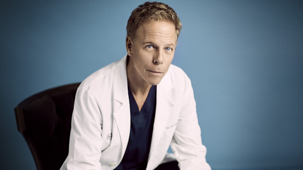 Greg Germann stars as Tom Koracick in Grey's Anatomy