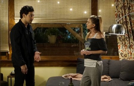 Giacomo Gianniotti and Ellen Pompeo in Grey's Anatomy