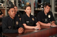 Titus Makin Jr., Melissa O’Neil, Nathan Fillion in The Rookie