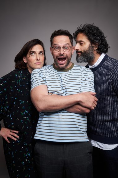 Jessi Klein, Nick Kroll and Jason Mantzoukas of 'Big Mouth' pose for a portrait during 2019 New York Comic Con