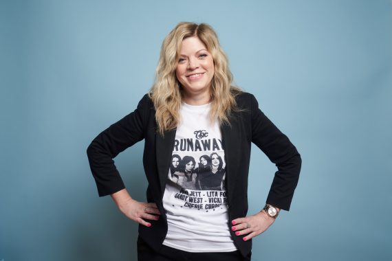 Stephanie Savage of 'Marvel's Runaways' poses for a portrait during 2019 New York Comic Con