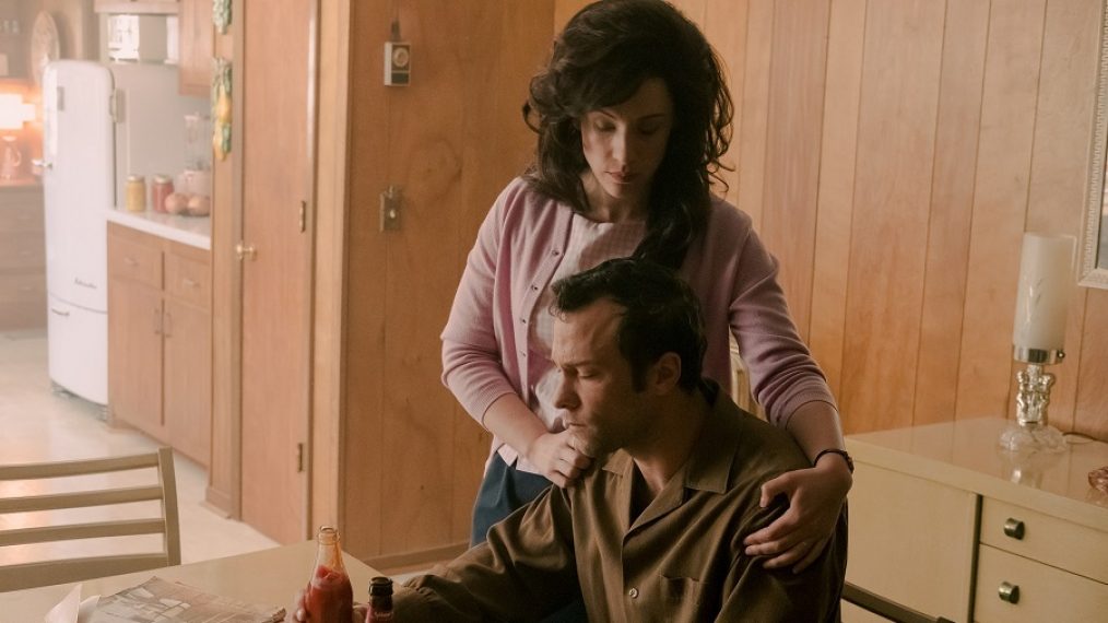 Jessie Mueller as Loretta Lynn and Kyle Schmid as Charlie Dick in Patsy And Loretta