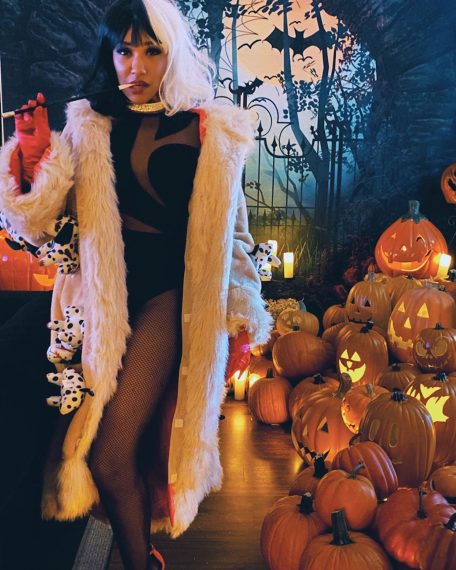 The Flash's Candice Patton as Cruella de Vil on Halloween