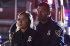 Ronda Rousey and Ryan Guzman in 9-1-1