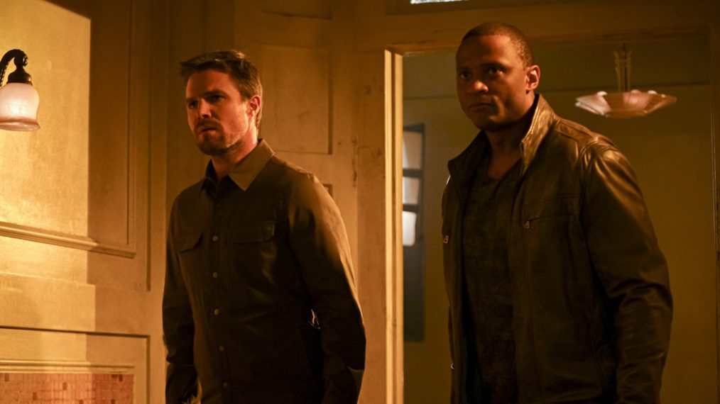 Arrow - Stephen Amell as Oliver Queen/Green Arrow and David Ramsey as John Diggle/Spartan - 'Welcome to Hong Kong'