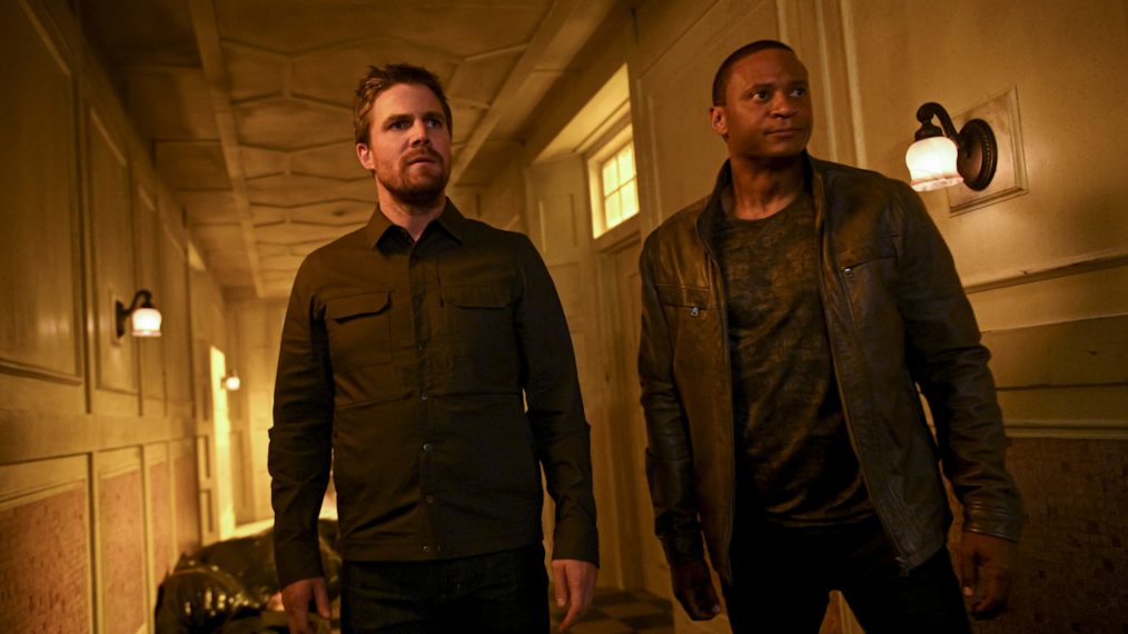 Arrow - Stephen Amell as Oliver Queen/Green Arrow and David Ramsey as John Diggle/Spartan - 'Welcome to Hong Kong'