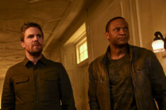 Arrow - Stephen Amell as Oliver Queen/Green Arrow and David Ramsey as John Diggle/Spartan - 'Welcome to Hong Kong'