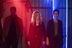 Arrow - 'Welcome to Hong Kong' - Joseph David-Jones as Connor Hawke, Katherine McNamara as Mia and Andrea Sixtos as Zoe Ramirez