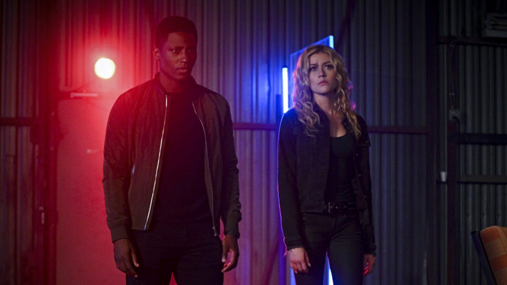 Joseph David-Jones as Connor Hawke and Katherine McNamara as Mia in Arrow - 'Welcome to Hong Kong'