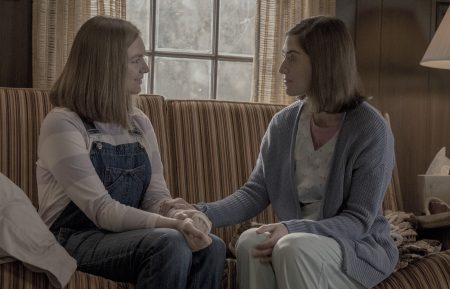 Joy (Elsie Fisher) and Annie (Lizzy Caplan) in Castle Rock - 'Let The River Run'