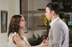 Kate Mansi and Billy Flynn on the set of 'Days of our Lives'