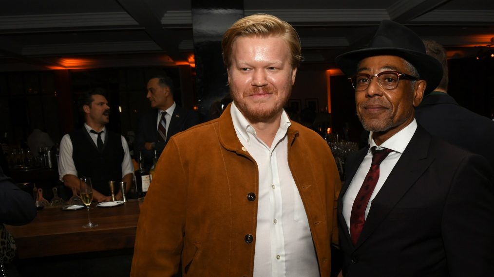 Jesse Plemons and Giancarlo Esposito attend the premiere of Netflix's 'El Camino: A Breaking Bad Movie