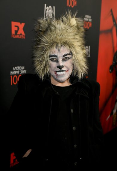 Kathy Bates attends FX's 'American Horror Story' 100th Episode Celebration as a werewolf