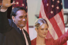 The West Wing - Jimmy Smits as Congressman Matthew Santos and Teri Polo as Helen Santos