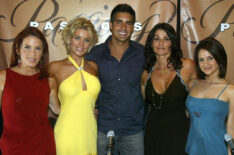 Rebecca Jones, McKenzie Westmore, Galen Gering, Eva Tamargo and Silvana Arias attend NBC and Passions press reception celebrating 'Hispanic Heritage Month'