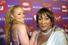 Mariah Carey and Patti Labelle at Maxims Super Bowl benefit.