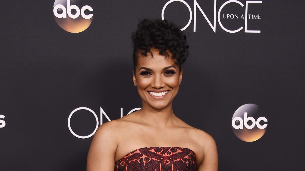 Mekia Cox attends the 'Once Upon A Time' finale screening