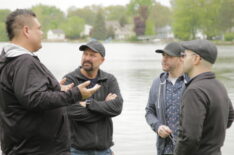 Guest Chris Terrance discussing Native American burial grounds with Jason Hawes, Dave Tango, and Steve Gonsalves on Ghost Nation