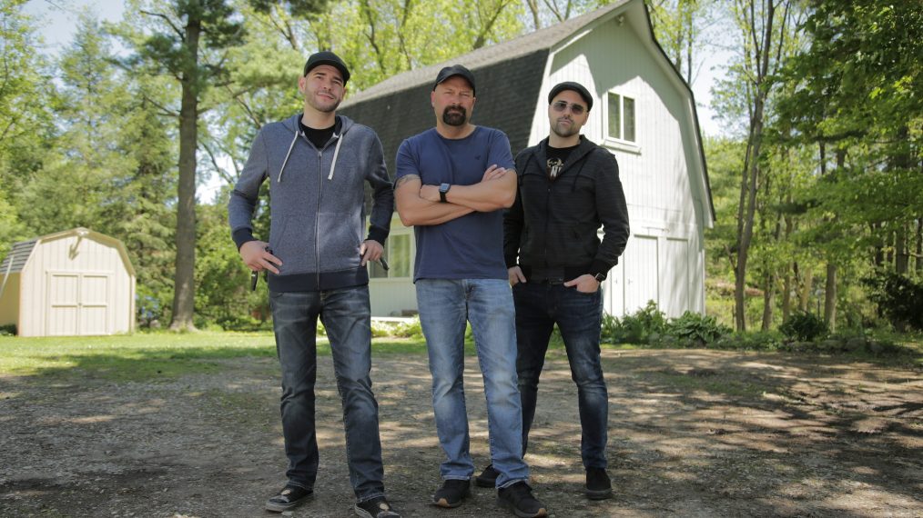Jason Hawes, Steve Gonsalves, Dave Tango at the Higgins House on Ghost Nation