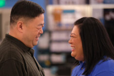 Chris Grace as Jerry, Kaliko Kauahi as Sandra in Superstore - Season 4
