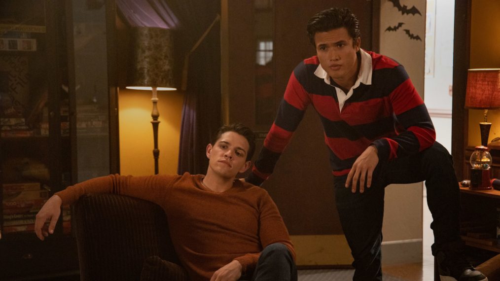 Casey Cott as Kevin and Charles Melton as Reggie in Riverdale - 'Chapter Sixty-One: Halloween'