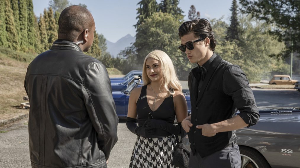 Camila Mendes as Veronica and Charles Melton as Reggie in Riverdale - 'Chapter Forty: The Great Escape'