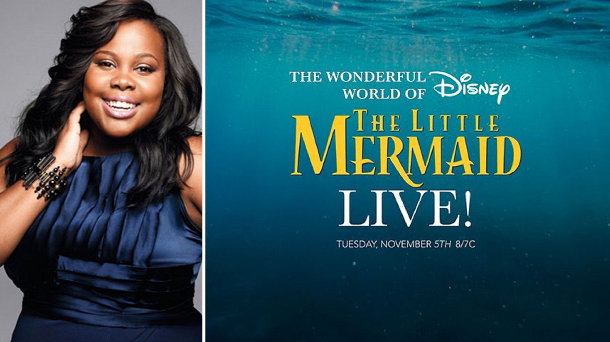 The Little Mermaid Live Casts Glee Star Amber Riley In Key Role
