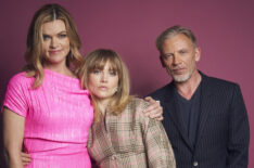 Missi Pyle, Maddie Hasson, and Callum Rennie of Impulse pose for a portrait during 2019 New York Comic Con
