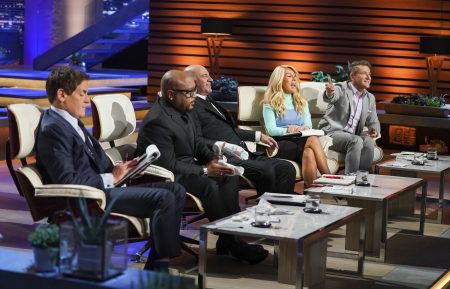 MARK CUBAN, DAYMOND JOHN, KEVIN O'LEARY, LORI GREINER, ROBERT HERJAVEC