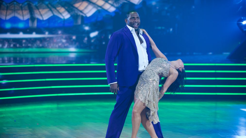 Ray Lewis and Cheryl Burke on Dancing With The Stars