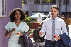 Simone Missick as Lola Carmichael in All Rise and Wilson Bethel as Mark Callan - 'Uncommon Women and Mothers'