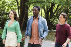 Violett Beane as Cara Bloom, Brandon Micheal Hall as Miles Finer, and T.R. Knight as Gideon in God Friended Me - 'The Last Grenelle'