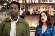 Brandon Micheal Hall as Miles Finer and Violett Beane as Cara Bloom in God Friended Me - 'The Last Grenelle'
