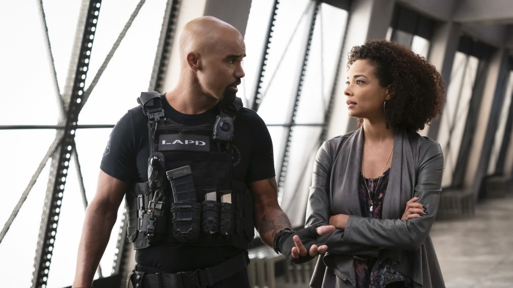 Shemar Moore and Rochelle Aytes in SWAT