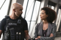 Shemar Moore and Rochelle Aytes in SWAT