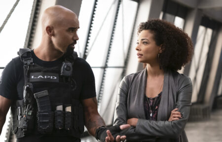 Shemar Moore and Rochelle Aytes in SWAT