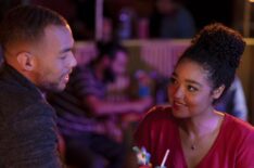 Kendrick Sampson and Aisha Dee in Ghosting: The Spirit of Christmas