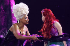 Queen Latifah and Auli'i Cravalho in The Little Mermaid Live!